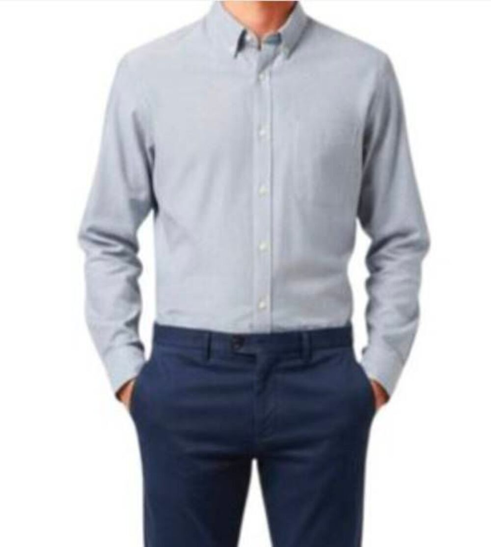 NORDSTROM RACK Men's Long Sleeve Trim Fit Button Down Shirt Size Large 16 32/33